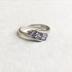 Effy Sterling Silver Ring Tanzanite 6.75 Purple